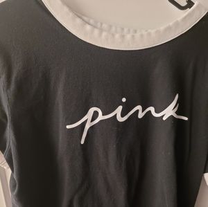 PINK BLACK SHIRT